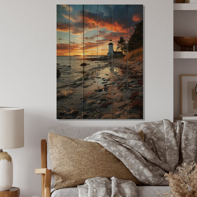 Paysage de Rhode Island - art mural en bois Rhode Island