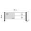 Meuble télé vasilos industriel avec cadre en métal et panneau de particules enduit de mélamine, 51,2 po x 19,7 po x 17,7 po | Finition pin atlantique et noir | Fixation murale, tablettes multiples, poignées en métal durables | Parfait pour les salons modernes