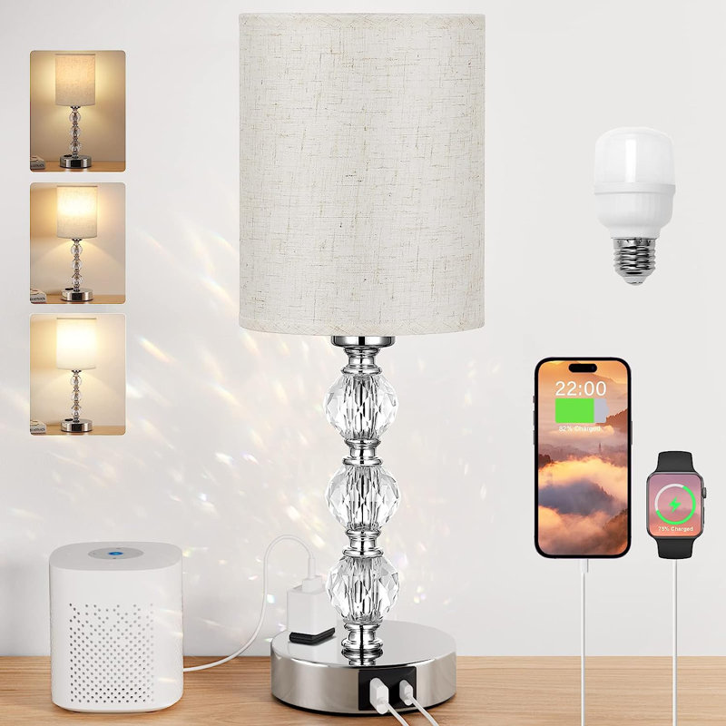 Ingleton Metal USB Novelty Lamp, Gray