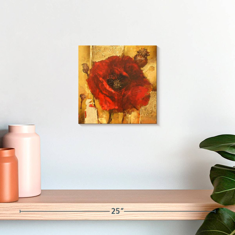 Harnek Poppy Flower, 10" H x 10" W