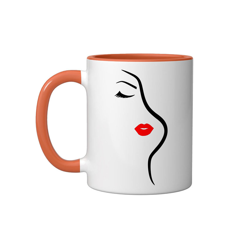 Ceramic Coffee Mug, Orange