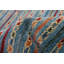 Tapis bleu Peshawar Ziegler 5 pi 8 po x 7 pi 10 po