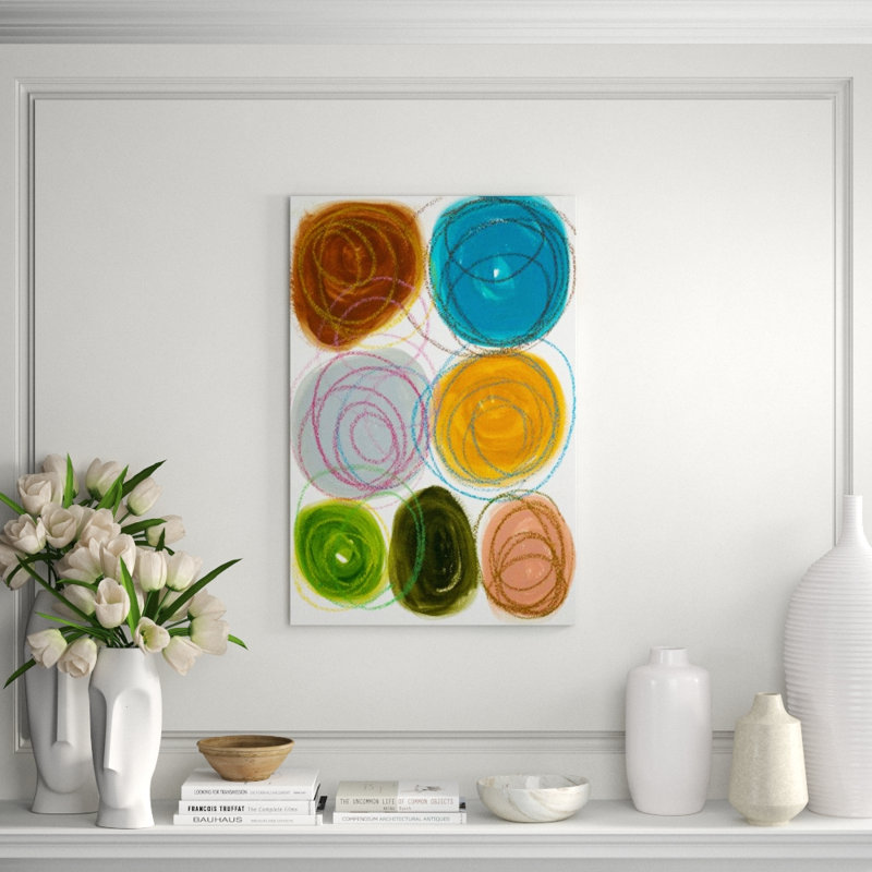 Color Lines I Print by Sara Brown, Glass Coat, 45" H x 30" W