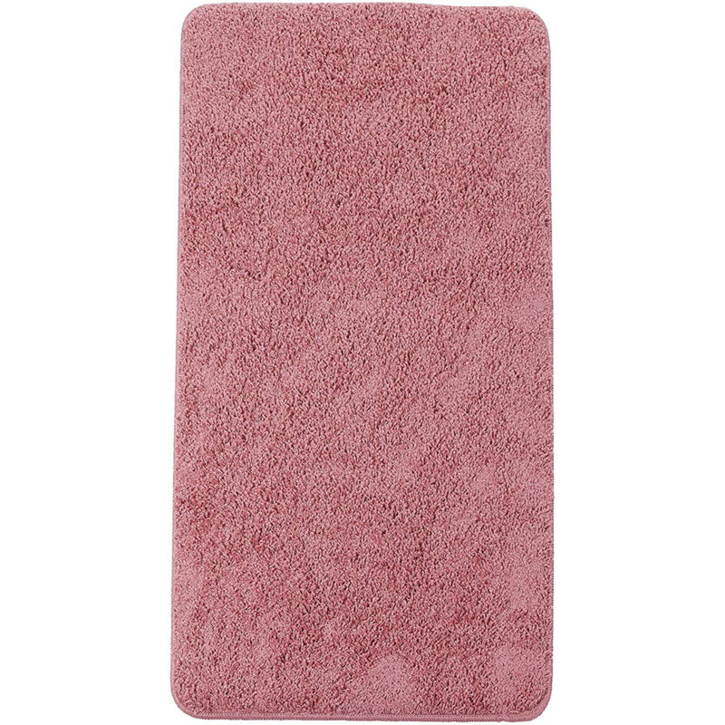Tapis de bain Daanyal, Rose cendré, H 0,4 po x l 24 po x L 47 po