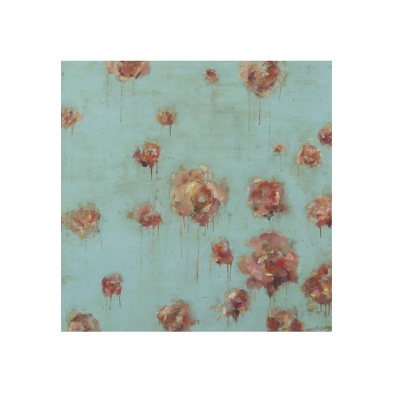 Wild Blossoms II Print by Sarah Atkinson, Image Brush Gel, 24" H x 24" W x 1.5" D