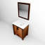 Meuble-lavabo 30 po Barnwood X P 22 po P, comptoir en quartz et Miroir-1682253925