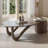 Shaped Leaf Design End Table Coffee Table
