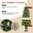 Pre‑Lit Potted Christmas Tree with Warm White LED Pinecones & Red Berries