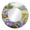 Champ d'hortensias dans la prairie de ferme - Art mural décoratif traditionnel en miroir - imprimé sur métal