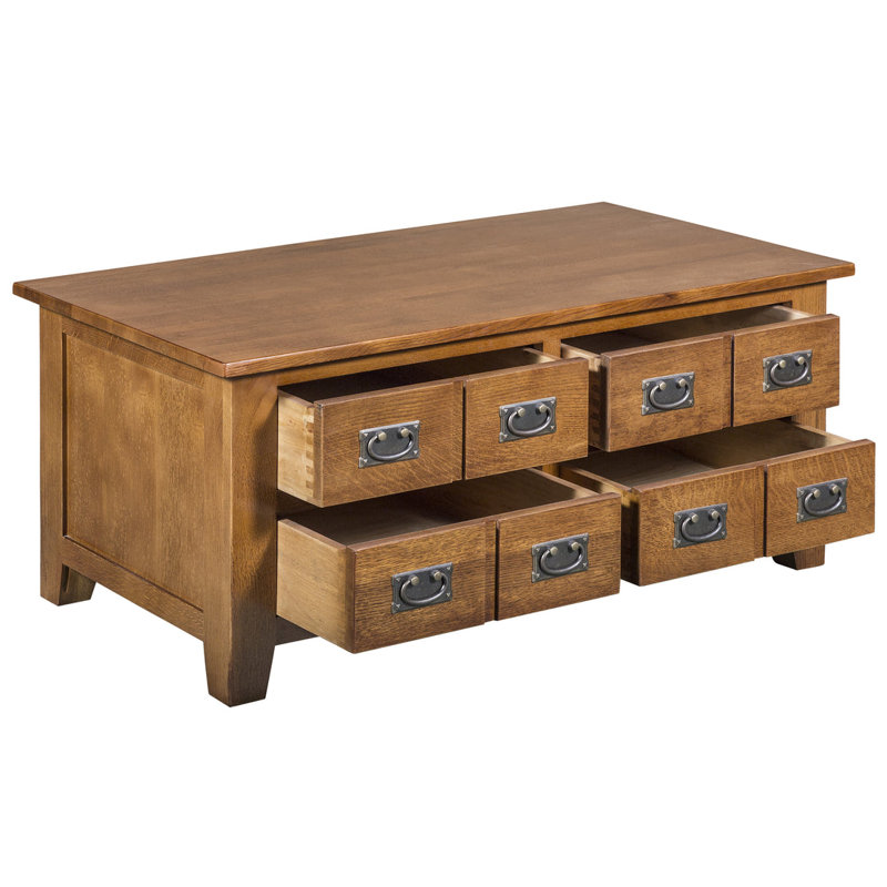 Table basse 8 tiroirs Mission