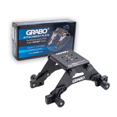 GRABO Attachment Plate with Threaded Mounts for Vacuum Lifter, Hands-Free Camera and Light Mount