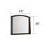 Miroir de commode en bois manufacturé Oakley