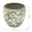 Vase en céramique avec motif floral