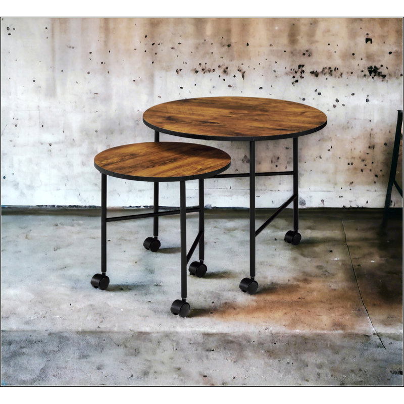 Ensemble de tables gigognes Oblis Vintage Oak