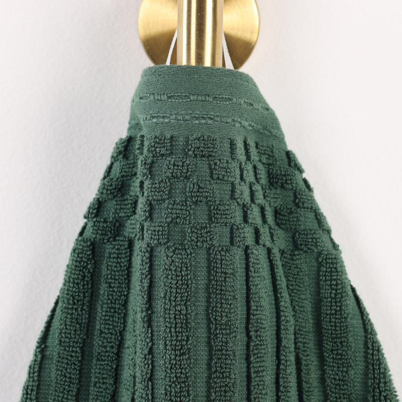 Ensemble de serviettes de bain Kaelea Soho, Ensemble de 4 serviettes de bain, Vert forêt