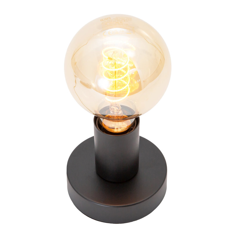 Metal Lamp Base Lamp, Black