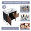 Ensemble de meuble-lavabo simple 29,37 "Demetrina