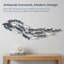 Décoration murale poisson de fer l 70 po de style méditerranéen - style bord de mer élégant-368532672