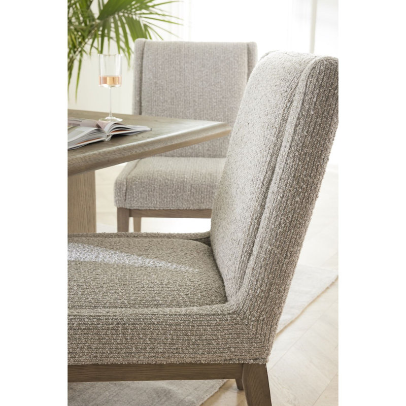 Cardston Upholstred Dining Chair Oyster Beige Performance Fabric