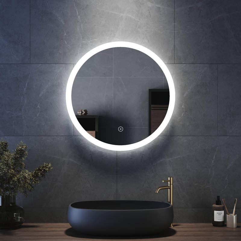 Archuleta Flat Wall Mirror, 60cm H x 60Cm W