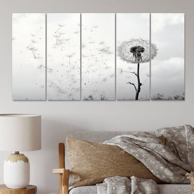 Ensemble de décorations murales Minimalims Dandelion Natures Fragility I - Floral