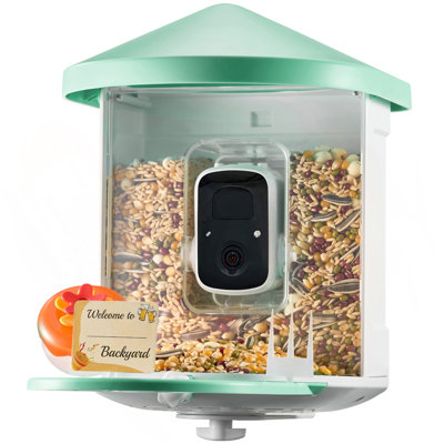 Smart Bird Feeder With Camera 2K HD AI Identify Bird Species Auto Capture