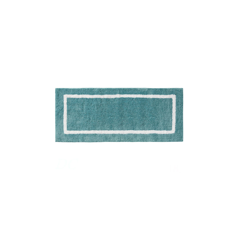 Reversible High Pile Tufted   Bath Rug, Aqua, Single- 60" L x 24" W
