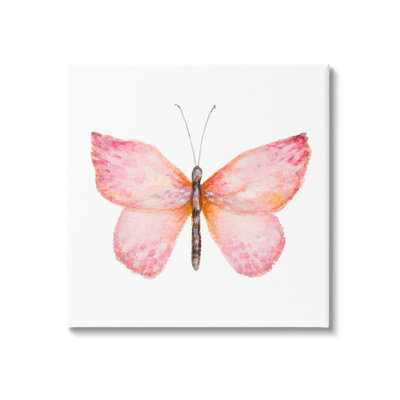 «Vivid Red Butterfly», peinture à l'aquarelle par Janice Gaynor