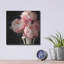 Art mural luxueux en métal «Coral Pivoines 6» par Debra Van Swearingen, 12 po x 12 po-556055288