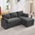 4 Seater Right Chaise Couch