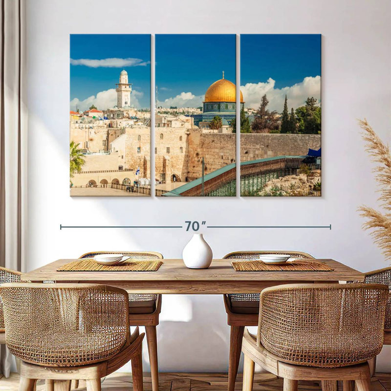 Rorry Old Jerusalem Landmarks, 42" H x 65" W