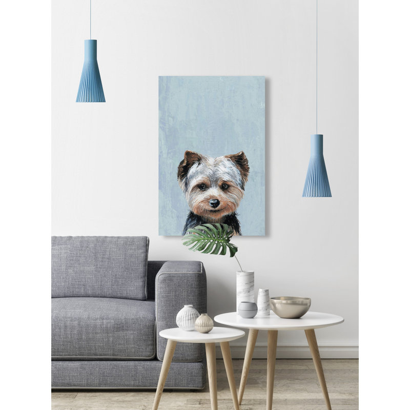 «Mischievous Dog», reproduction sur toile tendue, H 24 po x l 16 po x P 1,5 po