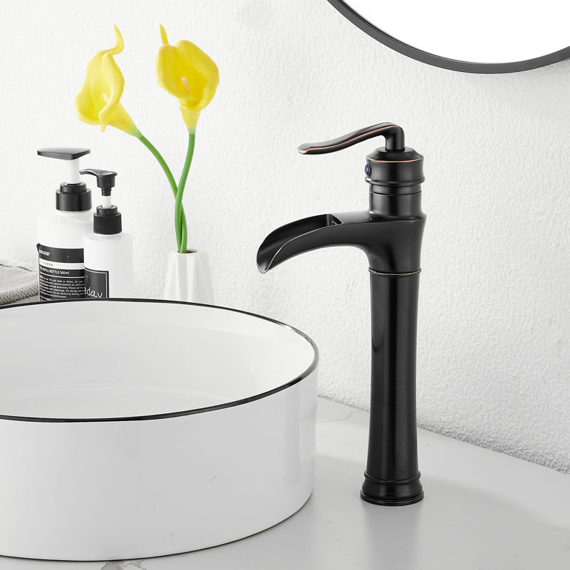 Single-handle Bathroom Faucet with Drain Assembly, Oil Rubbed Bronze