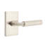 Emtek Select Privacy Interior Mortise w/ Modern Rectangular Rosette & R-Bar Stem, Faceted Lever-416098769-416098600