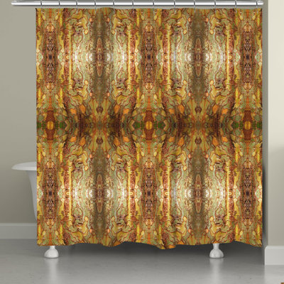 Laurelglen Geometric Shower Curtain