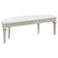 Colwood Silver Oak Upholstered Curved Bench