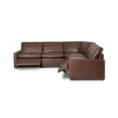 Tillery Leather Reclining Sectional