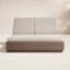 Piedmont Outdoor Double Chaise-Alessi Buff