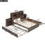Lit plateforme avec rangement gigogne et 2 tiroirs-799943513