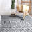 Armarion Contemporary Distressed Geometric Gray Area Rug-67083313