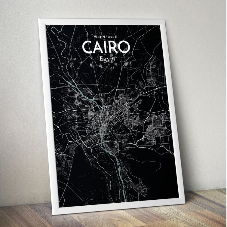 Wrought Studio Cairo City Map On Paper Print 