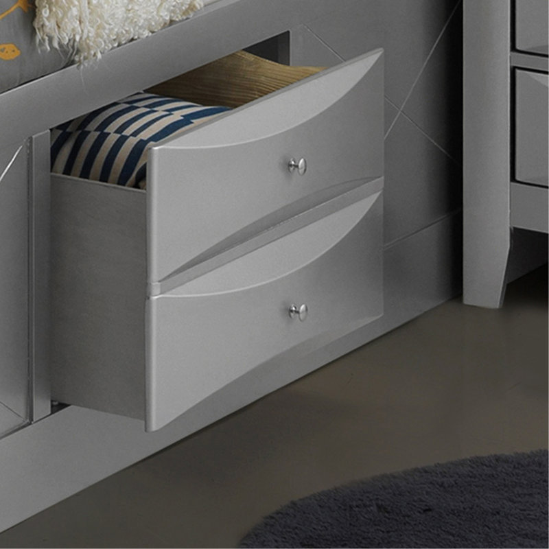 Stylish Full Bed With Hidden Storage
