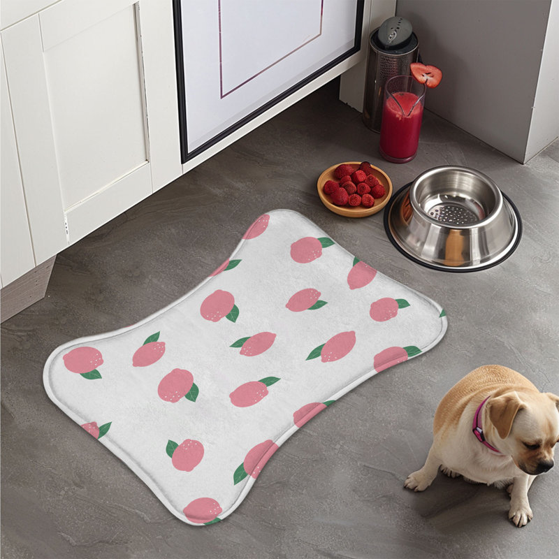 Tapis d'alimentation rose 1 pièce, Moyen (18 po)