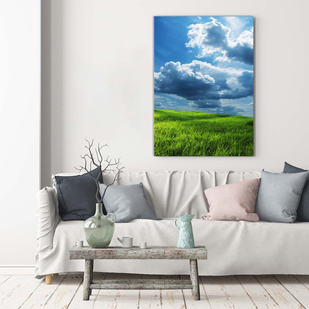 Wolken über dem Feld - Kunstdrucke auf Leinwand