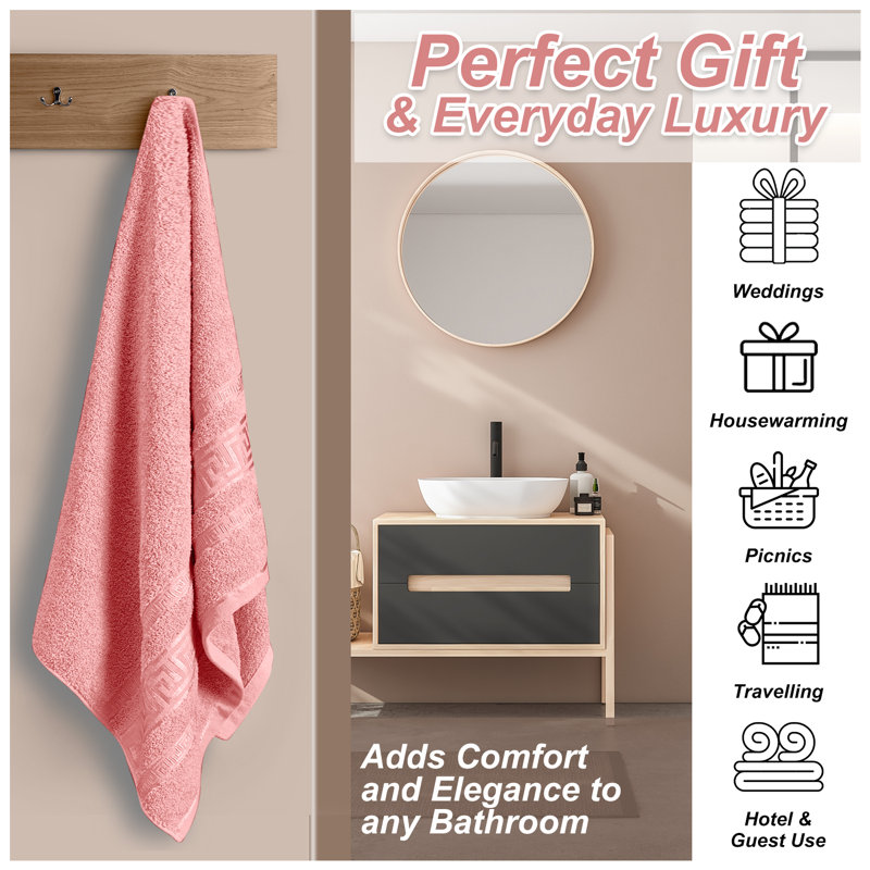 100% Cotton Ultra Light Washcloth, Pink