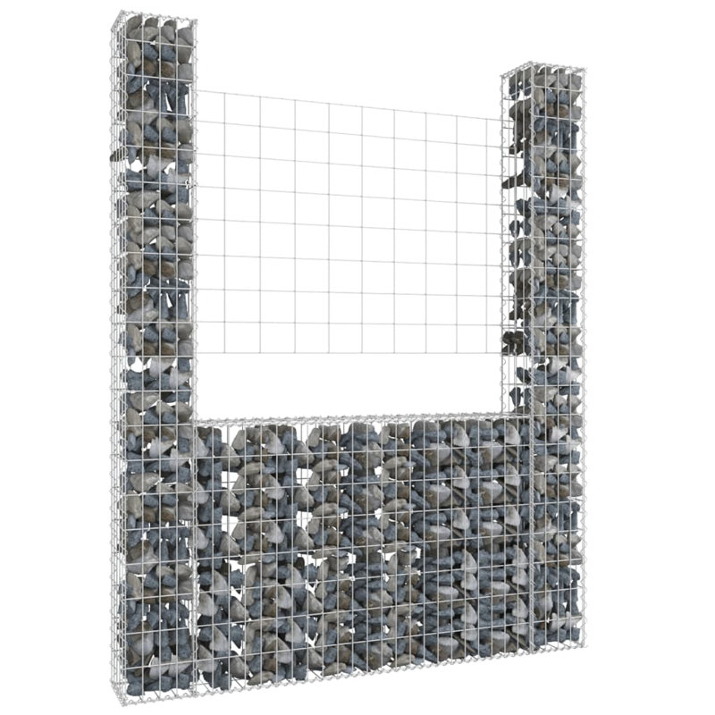 Alicia-Marie Silver Mesh Fence Panels, 55.1cm H x 59cm W x 7.9cm D