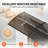 Window Awning Door Canopy Polycarbonate Hollow Sheet with Black ABS Bracket Overhang Exterior Awning for Door Entrance,Patio-110576661-110576660