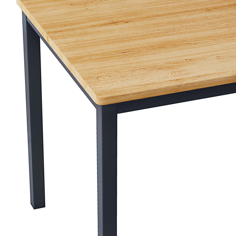 Ensemble de salle à manger rectangulaire L 45,67 po x l 29,5 po Nashton, Chêne, Chêne / noir