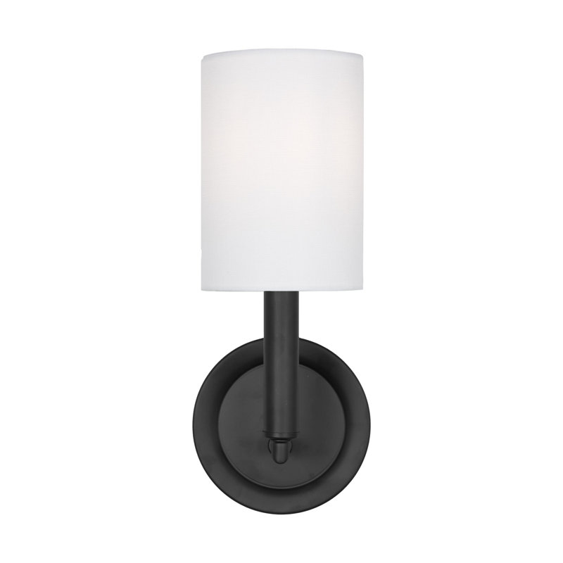 Egmont 1-Light Medium Sconce, Midnight Black