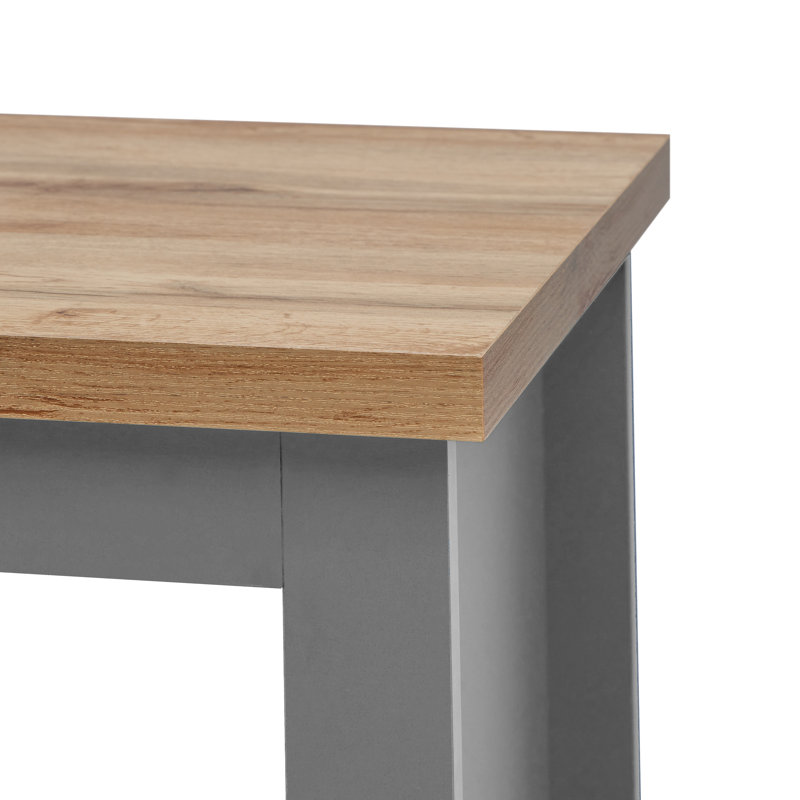 Aquitaine Lamp Side Table with Storage, Grey